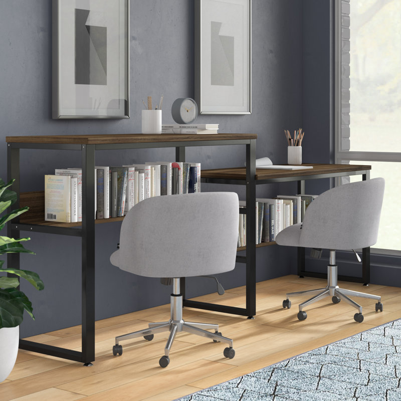 Ebern Designs Lecuyer Credenza Desk & Reviews Wayfair